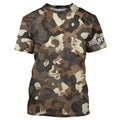 Personalized Brown Camouflage Custom Long Sleeve UV Fishing TTN116