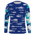 Saltwater Fishing Camo Custom UV Protection Long sleeve Performance Fishing TTN75