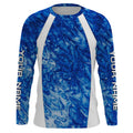 Men's Fishing Blue Sea Camo Sun Protection Outdoor Long Sleeve Gift For Fisherman TTN60