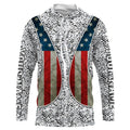 Fish scales Pattern, Fishing Waistcoat Long Sleeve For Fishermen TTN96