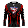 Tuna Fishing American Flag Custom performance Long Sleeve, Patriotic Fishing for fisherman TTN20