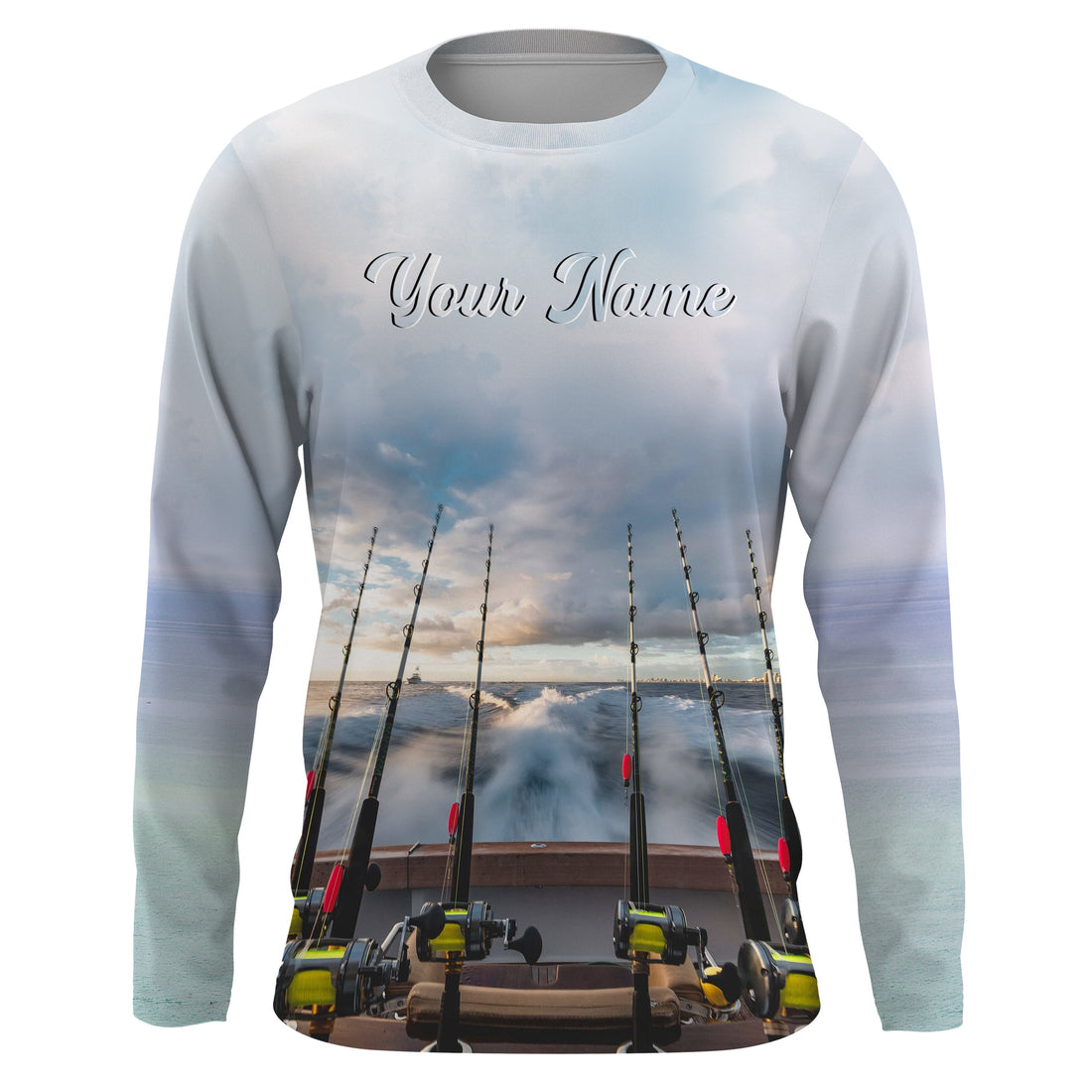 Summer Men’s 3D Fishing Pattern Custom Long Sleeves For Fishing Enthusiast TTN66