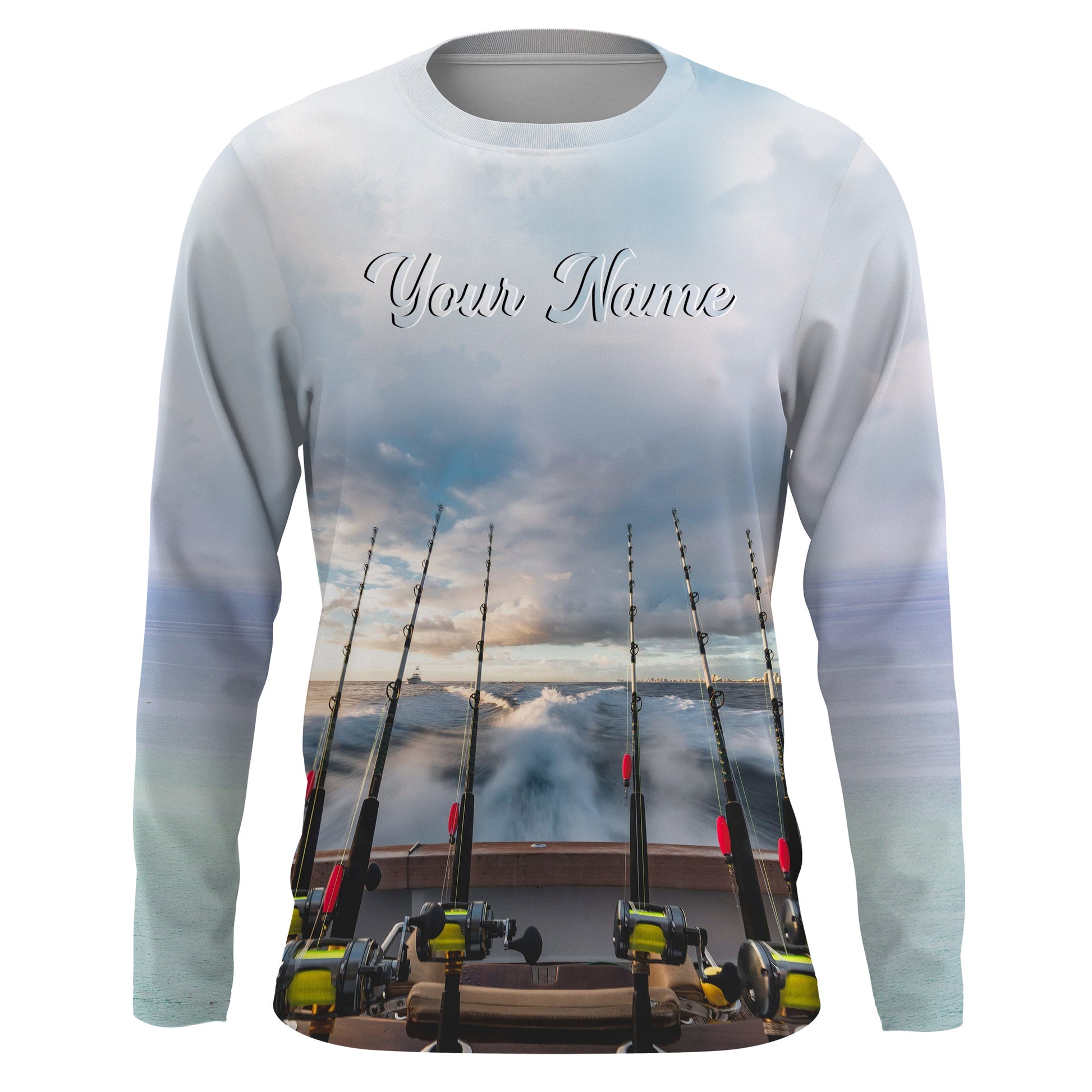 Summer Men’s 3D Fishing Pattern Custom Long Sleeves For Fishing Enthusiast TTN66
