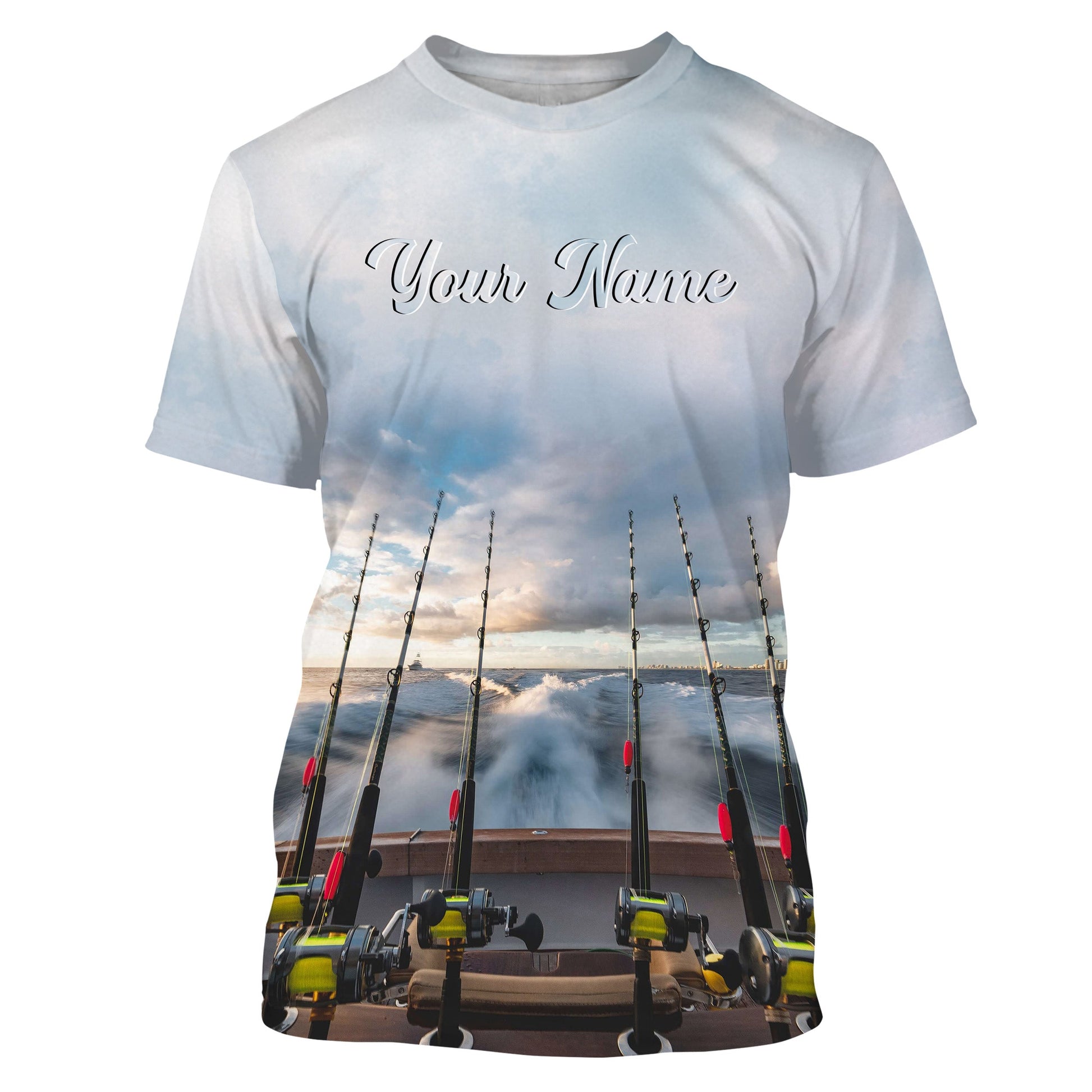Summer Men’s 3D Fishing Pattern Custom Long Sleeves For Fishing Enthusiast TTN66