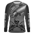 Chinook Salmon Fish Reaper Custom Long Sleeve Performance Fishing, Salmon Fishing TTN77