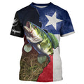 Bass Fishing Texas Flag Custom Name UV Protection - Personalized Fishing Gifts TTN24