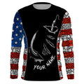 American Flag 3D Fish hook Customize UV Protection Long sleeve performance Patriot Fishing TTN50