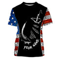 American Flag 3D Fish hook Customize UV Protection Long sleeve performance Patriot Fishing TTN50