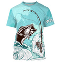 Bass Fishing Custom Long sleeve performance Fishing, Bass Fishing | sky blue - TTN32