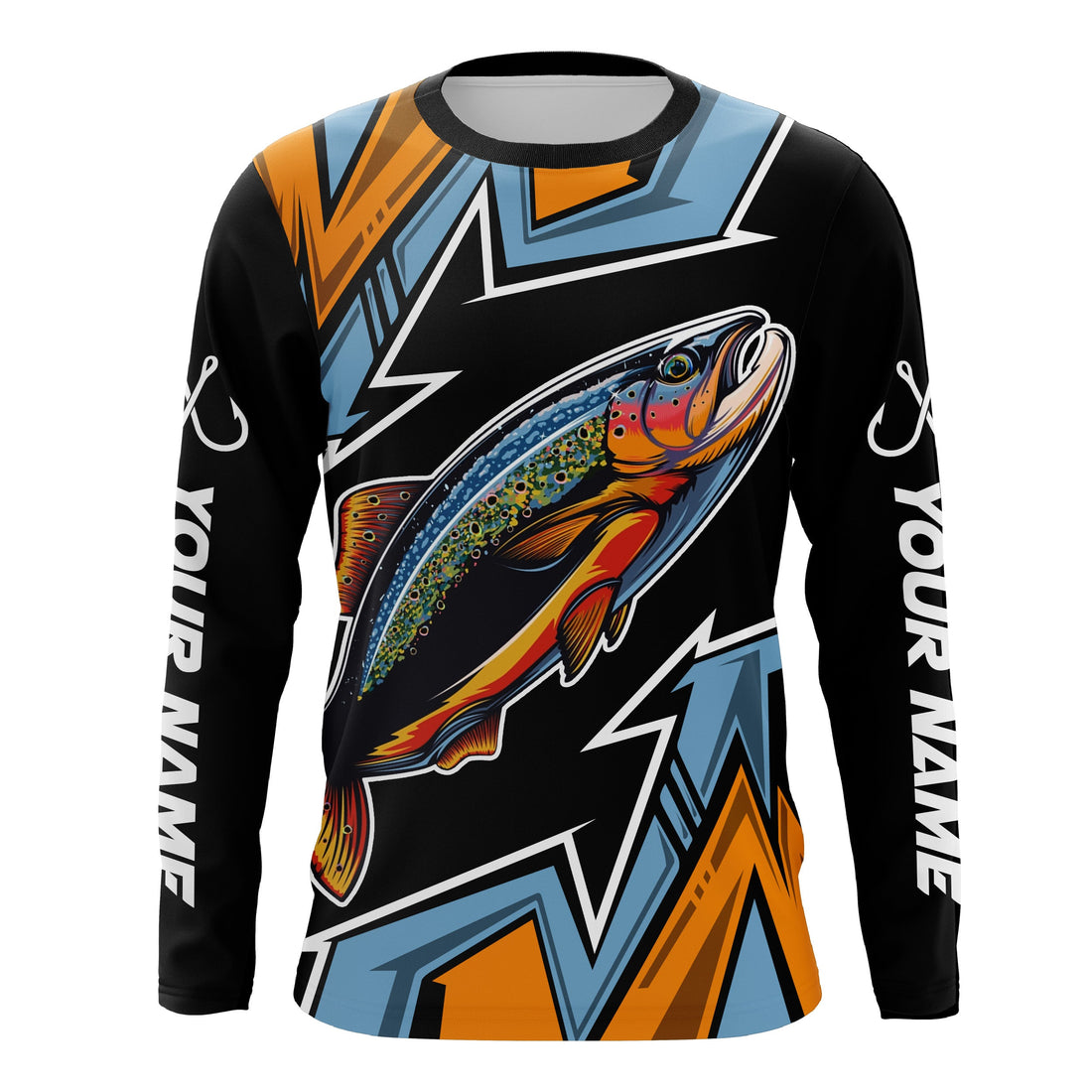 Personalized Rainbow Trout Fishing, Custom Name Performance Long Sleeves TTN81
