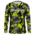 Colorful Fishing Camo Custom UV Long Sleeve Performance Fishing, Camouflage Fishing Apparel TTN82