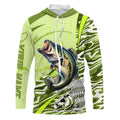 Bass Fishing Water Waves Camo Customize And Women Personalized Fishing Gift YYD0065
