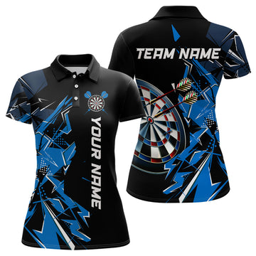 Black White Quarter-Zip Custom Name Patriotic Darts Dart | Blue - Purple - Red YYD0067
