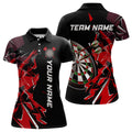 Black White Quarter-Zip Custom Name Patriotic Darts Dart | Blue - Purple - Red YYD0067