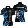 Black White Quarter-Zip Custom Name Patriotic Darts Dart | Blue - Purple - Red YYD0067