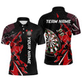 Black White Quarter-Zip Custom Name Patriotic Darts Dart | Blue - Purple - Red YYD0067