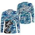 Bass Fishing Love Water Camouflage Customize And Women Personalized Fishing Gift | Blue YYD0049