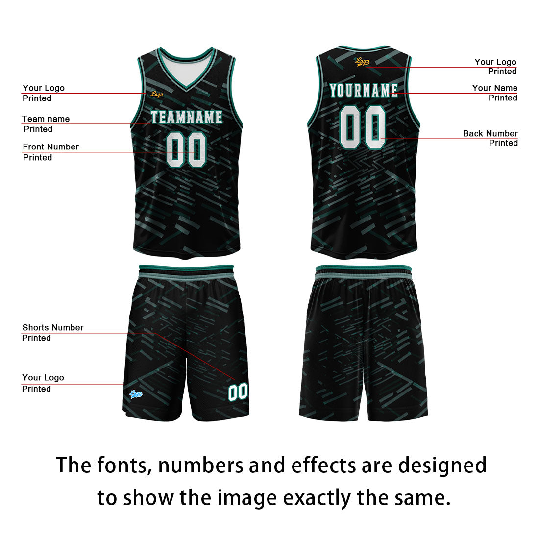 Custom Grass Green Basketball Jersey Uniform Suit Printed Your Logo Name Number