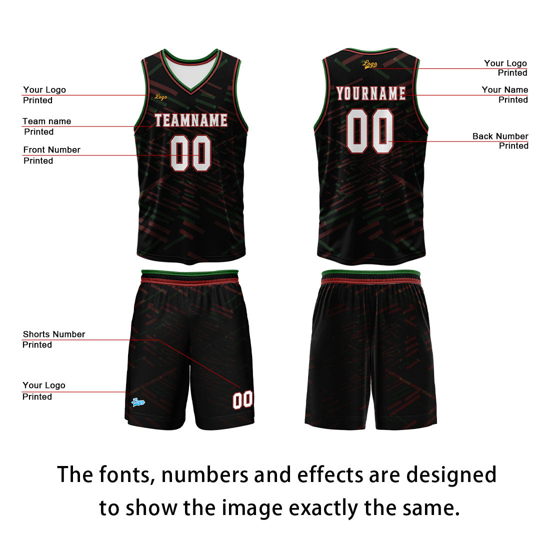 Custom Orange Red Basketball Jersey Uniform Suit Printed Your Logo Name Number