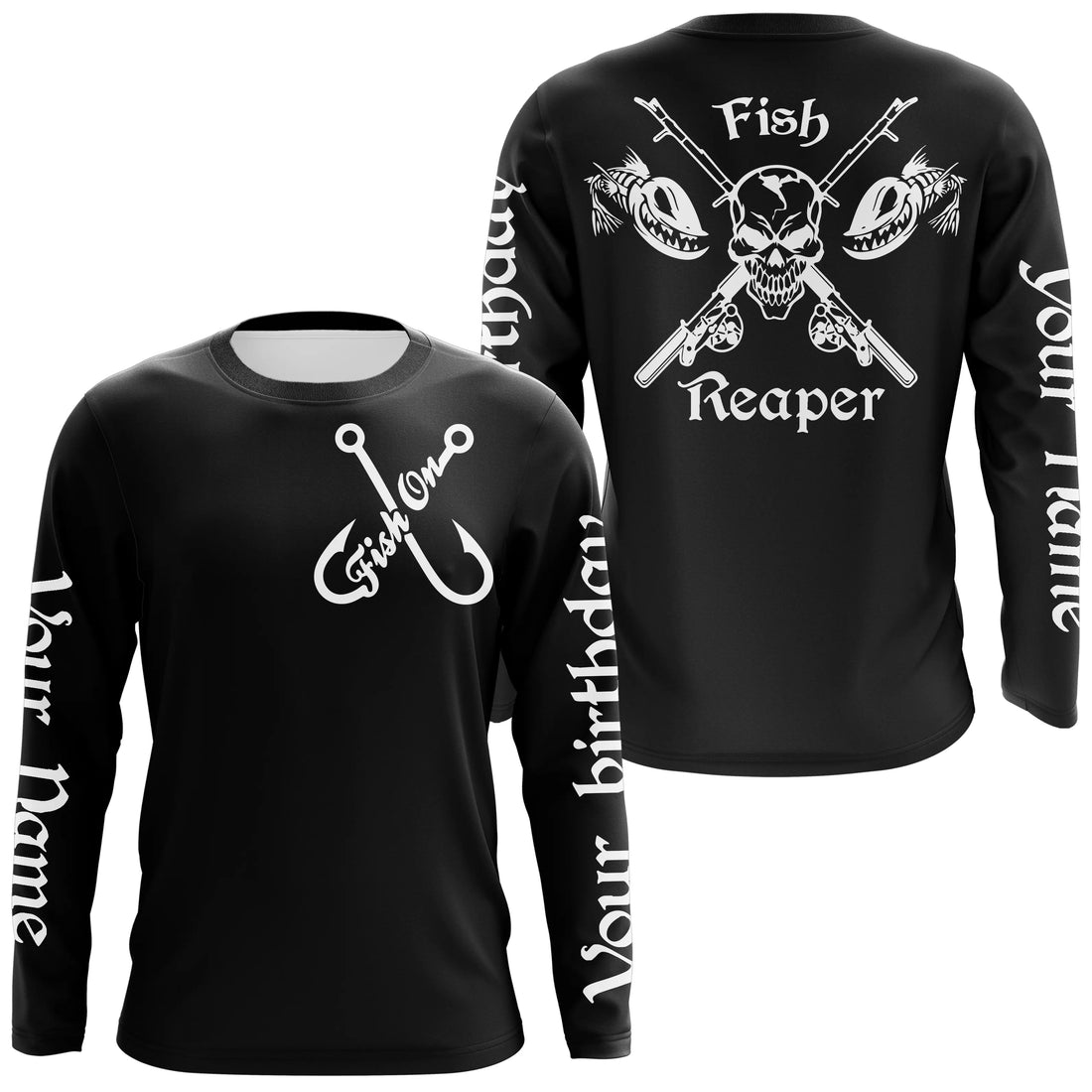 Fish reaper personalized UV protection fishing A5