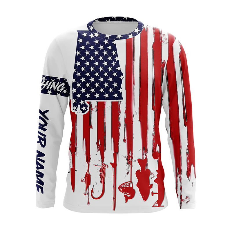 Alabama America flag UV protection performance fishing A31