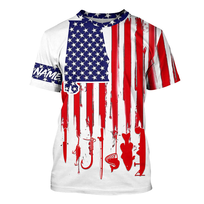 Alabama America flag UV protection performance fishing A31