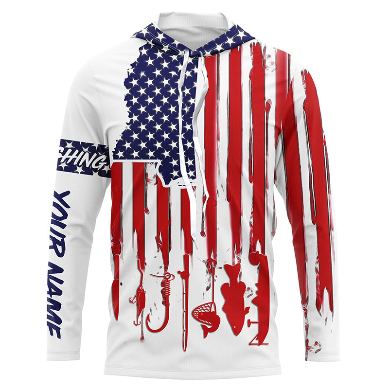 Mississippi America flag UV protection performance fishing A34