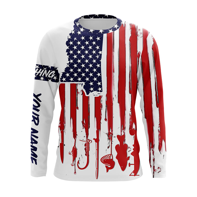 Mississippi America flag UV protection performance fishing A34