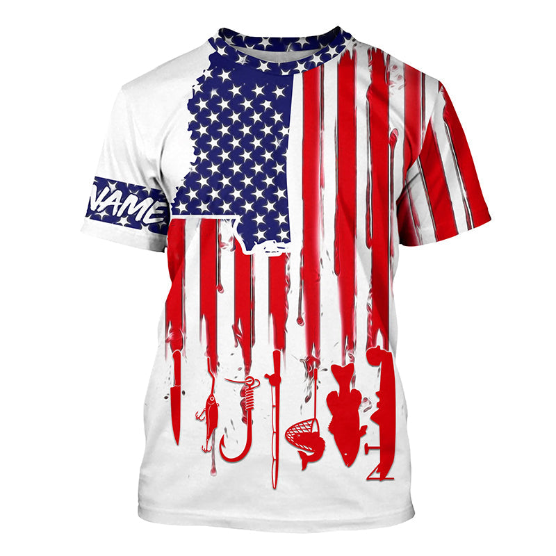 Mississippi America flag UV protection performance fishing A34