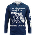 Fisherman living in the Fishing Capital UV protection custom name fishing A32