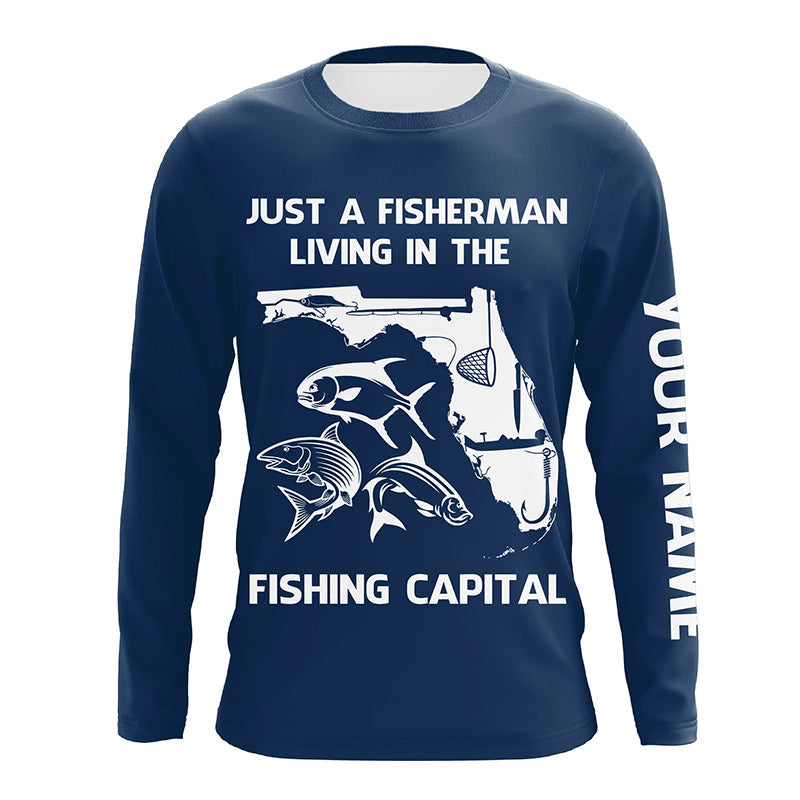 Fisherman living in the Fishing Capital UV protection custom name fishing A32