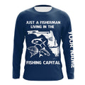 Fisherman living in the Fishing Capital UV protection custom name fishing A32