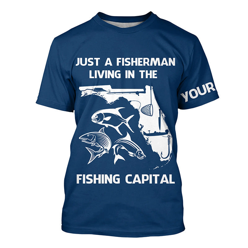 Fisherman living in the Fishing Capital UV protection custom name fishing A32