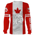 Walleye Fishing 3D Canadian Flag Customize name All over print, fishing gift NQS470