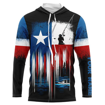 Texas flag UV protection fishing fishing for fisherman A62