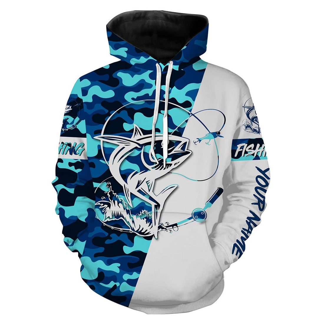 Tuna fishing sea camo custom name 3D All Over Printed Personalized Gift TATS104