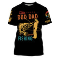 This dog dad loves fishing customize name and dog's photo UV Long Sleeve Fishing UPF 30+ TATS204