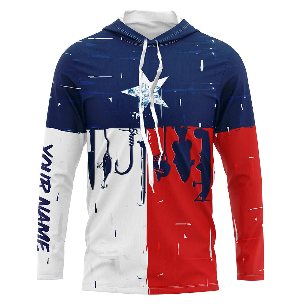 Texas flag UV protection fishing fishing for fisherman A66