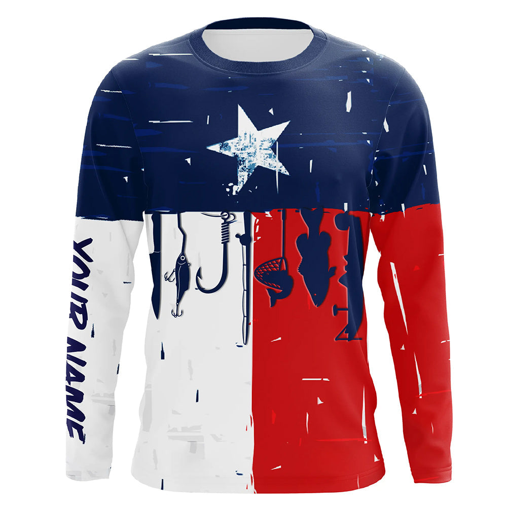 Texas flag UV protection fishing fishing for fisherman A66