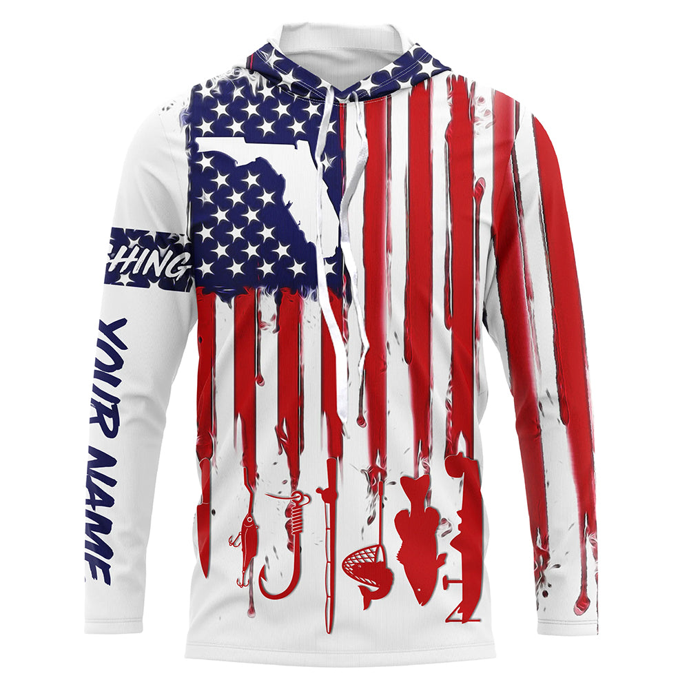 Florida America flag UV protection performance fishing A33