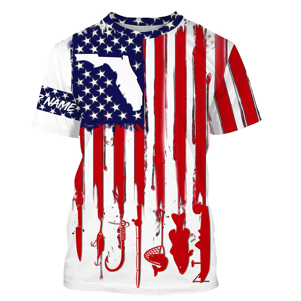 Florida America flag UV protection performance fishing A33