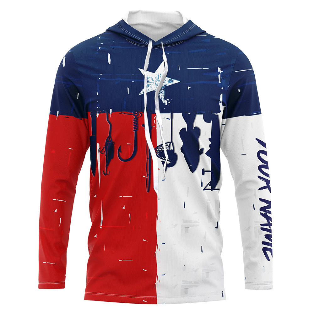 Texas flag UV protection fishing fishing for fisherman A23