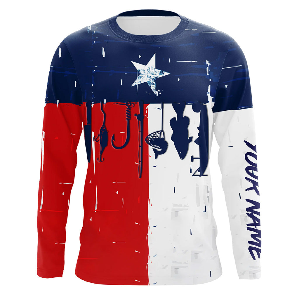 Texas flag UV protection fishing fishing for fisherman A23