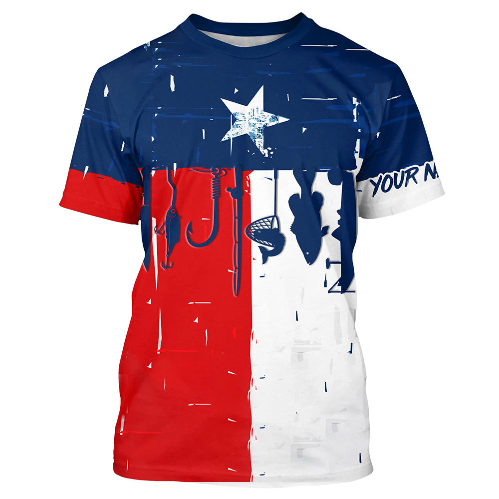 Texas flag UV protection fishing fishing for fisherman A23