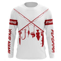 Personalized Alabama fishing rod flag UV protection custom name fishing A70