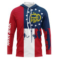 Georgia flag UV protection fishing fishing for fisherman A37