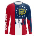 Georgia flag UV protection fishing fishing for fisherman A37