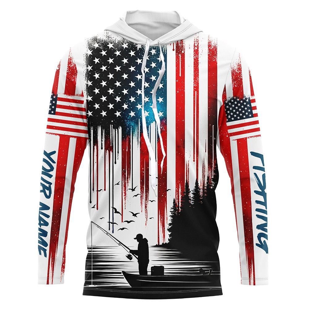 American Flag UV Protection Fishing Fishing For Fisherman A59