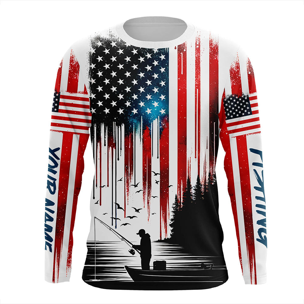 American Flag UV Protection Fishing Fishing For Fisherman A59