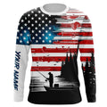 USA flag long sleeve fishing UV protection personalized fishing A71